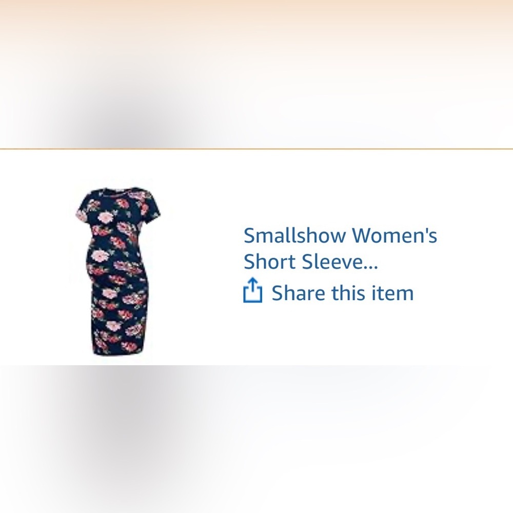 Navy Floral Midi Dress